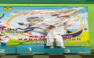 Aisyah Khanza Aqila Sabet Juara 3 Karate -53 Kg Putri pada Kejuaraan Pelajar DINPORAPAR
