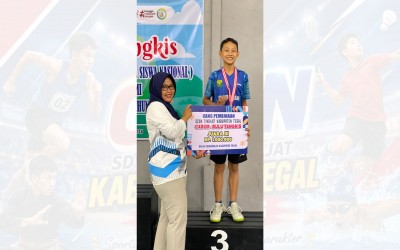 Bangkit dari Ketertinggalan, Murid MTs Negeri 2 Tegal Rebut Perunggu Bulutangkis O2SN 2026