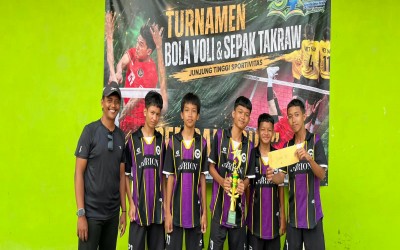 Tampil Tangguh, MTs Negeri 2 Tegal Sabet Juara 3 Lomba Takraw