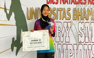 Tampil Penuh Semangat, Pegawai MTs Negeri 2 Tegal Raih Juara 2 Glory Smash Bhamada Open 2026