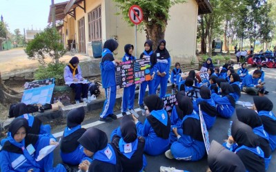 44 Murid MTs Negeri 2 Tegal Ikuti Uji Kecakapan dan Pengukuhan PMR Bersama Se-Kabupaten Tegal 2026