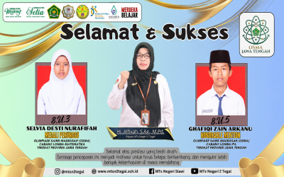 Dua Murid MTs Negeri 2 Tegal Raih Prestasi di Final OSMA Jawa Tengah 2026