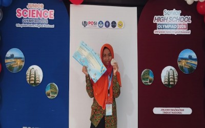Adistia Azkadina Mufidah Raih Medali Silver Junior Science Olympiad POSI