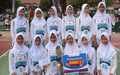 Tim Basket Putri MTs Negeri 2 Tegal Raih Juara 2 Liga Basket Bank Jateng 2026